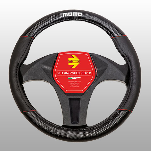 Navlaka volana 013 black-red Momo 95SWC013BR  37-39 cm