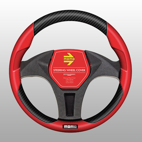 Navlaka volana 016 black-red  Momo 95SWC016BR  37-39 cm